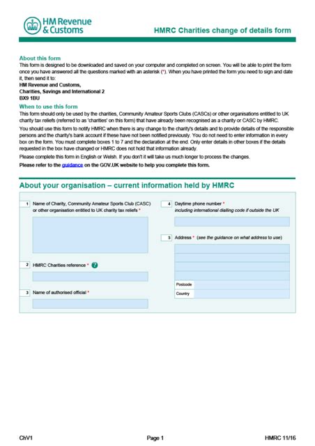 register charity details with hmrc.